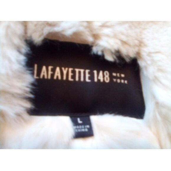 Lafayette 148 New York Cream Vest - Picture 9 of 10